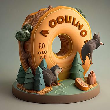 3D model Donut County game (STL)